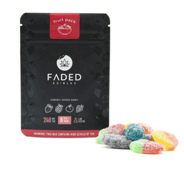 Fruit Pack 240mg THC Faded Edibles