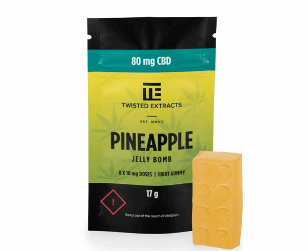Twisted Extracts - Pineapple CBD Jelly Bomb