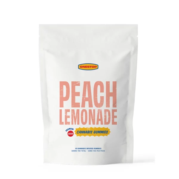 Sour Peach Lemonade (500mg THC) - One Stop