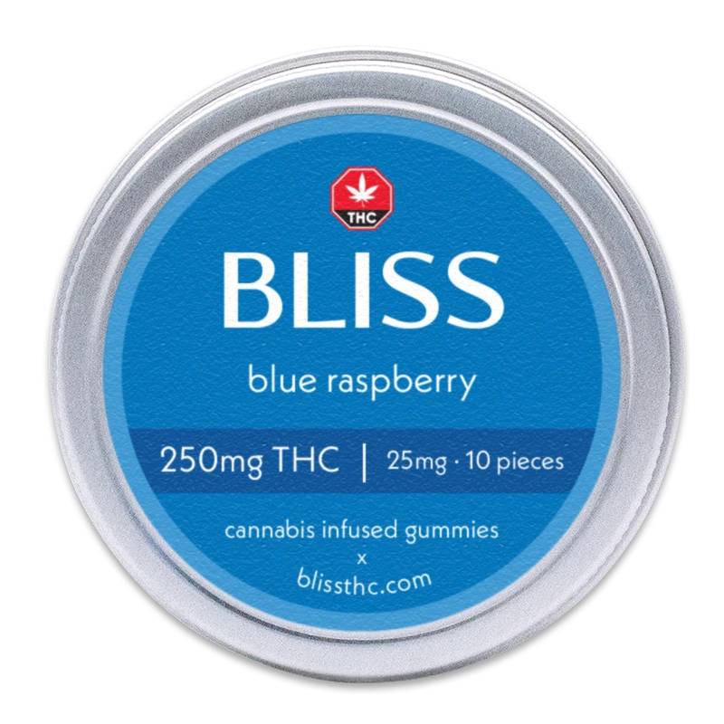 Blue Raspberry 250Mg Thc Bliss Edibles