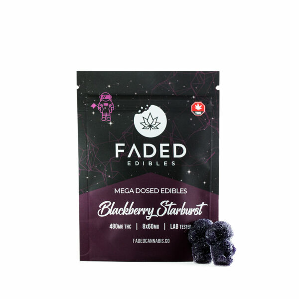 Faded Cannabis Co. Blackberry Starburst Gummies