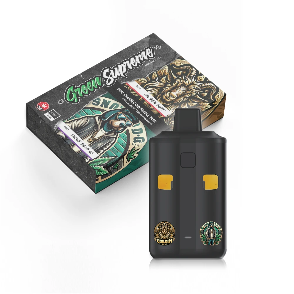 Dual Chamber Green Supreme 6mL HTFSE Vape Pens